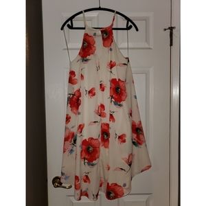 Floral high low dress